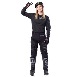 FASTHOUSE WOMENS OFF-ROAD SAND CAT JERSEY AND PANTS BLACK